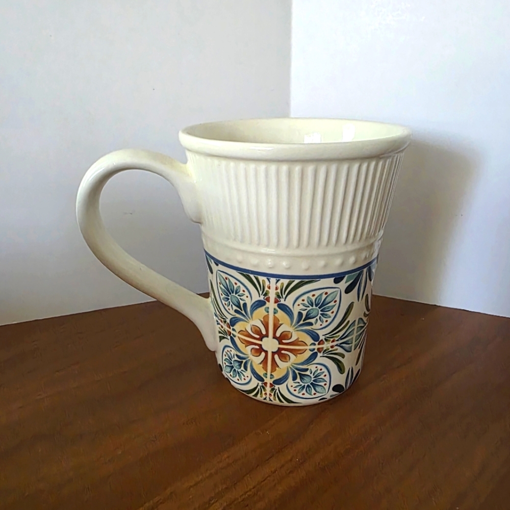 Set of 4 Pier 1 Athena Coffee Tea Mugs EUC - Picture 3 of 8